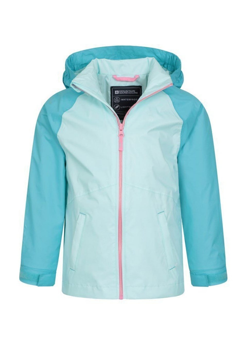 Mountain Warehouse Kids Pale Blue Torrent II Waterproof Jacket (2-13yrs)
