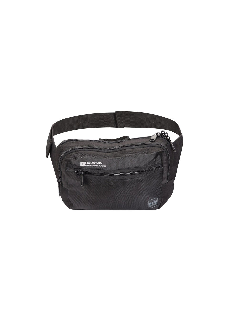 Mountain Warehouse Black Travel RFID Blocking Bum Bag Matalan