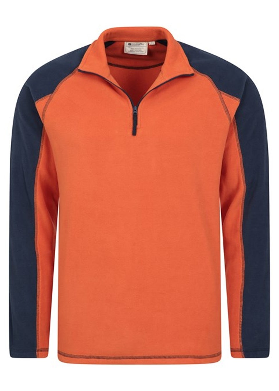 Mountain Warehouse Orange Ashbourne II Half Zip Fleece Top