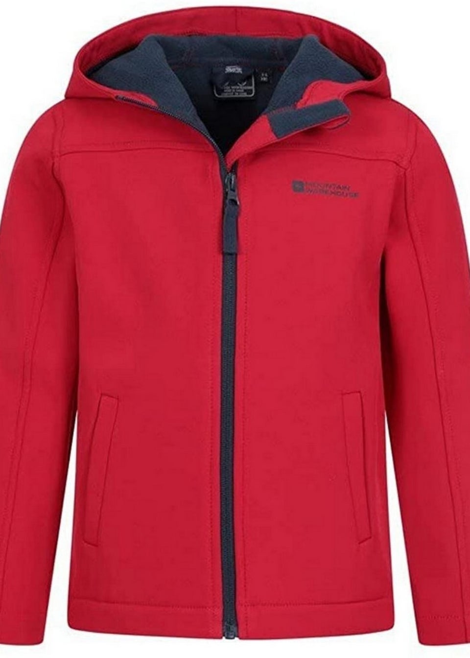 Mountain Warehouse Kids Red Exodus Water Resistant Soft Shell Jacket (3-8yrs)