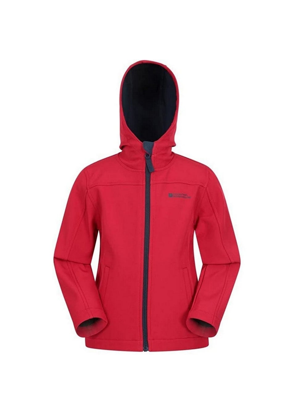 Mountain Warehouse Kids Red Exodus Water Resistant Soft Shell Jacket (3-13yrs)