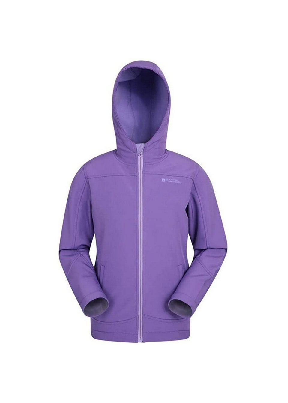 Mountain Warehouse Kids Purple Exodus Water Resistant Soft Shell Jacket (3-13yrs)