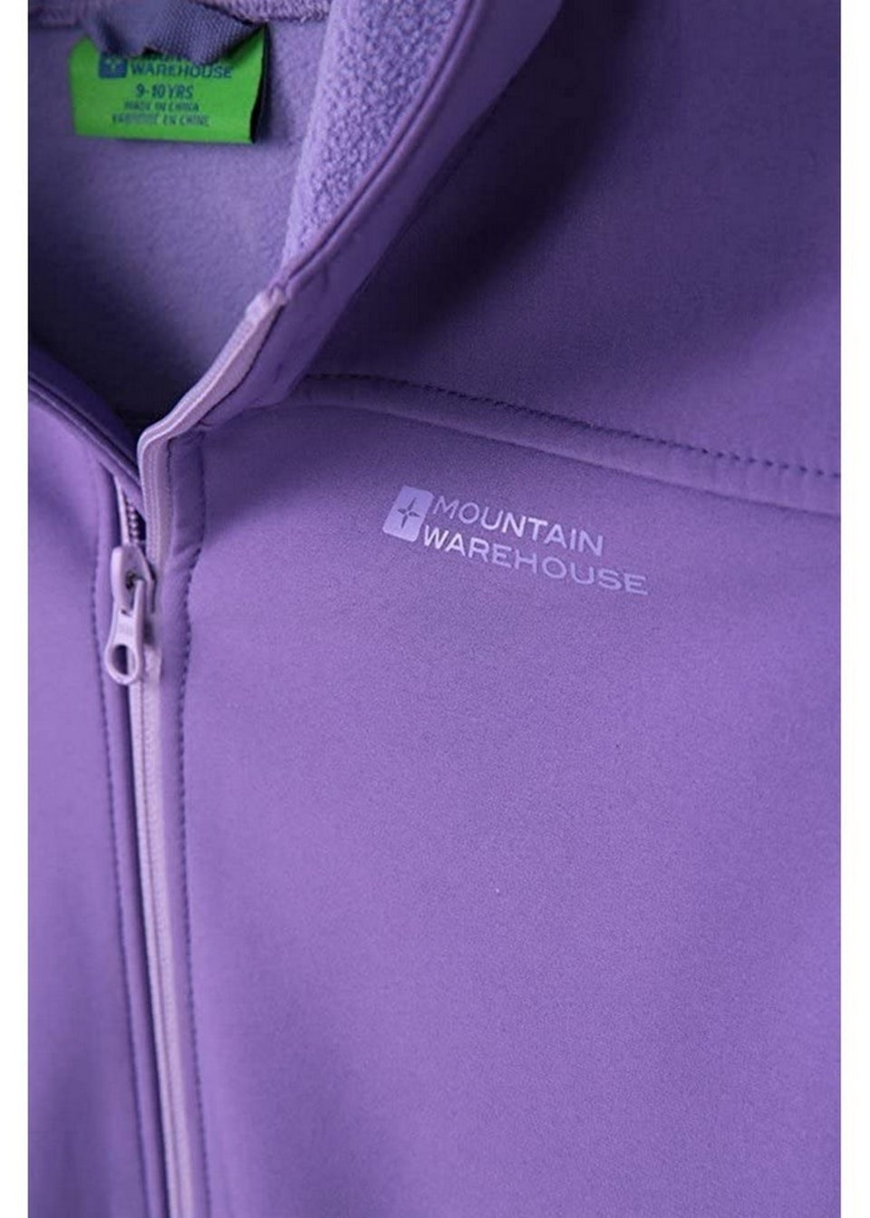 Mountain Warehouse Kids Purple Exodus Water Resistant Soft Shell Jacket (3-8yrs)