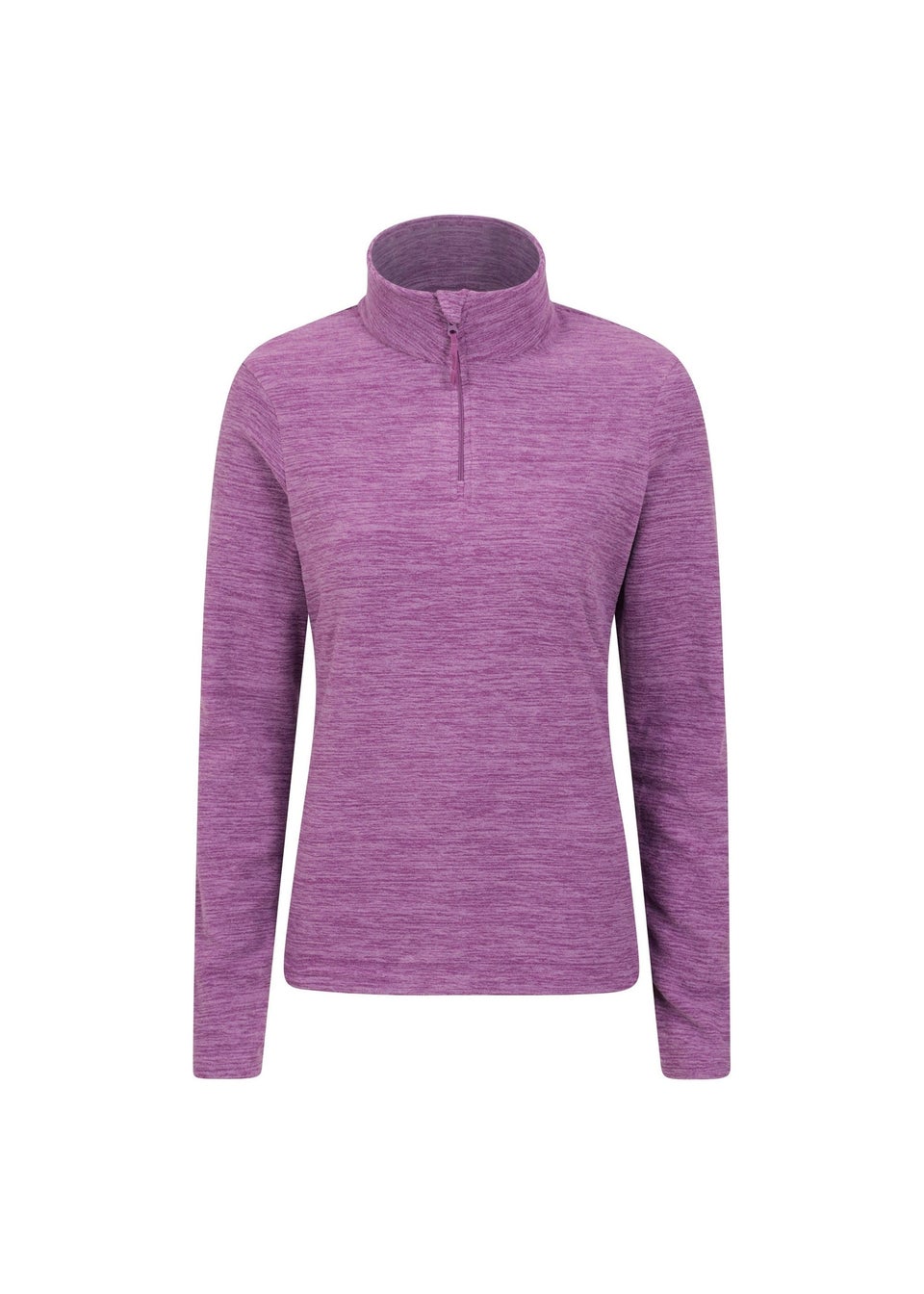 Mountain Warehouse Burgundy Snowdon Melange Fleece Top Matalan
