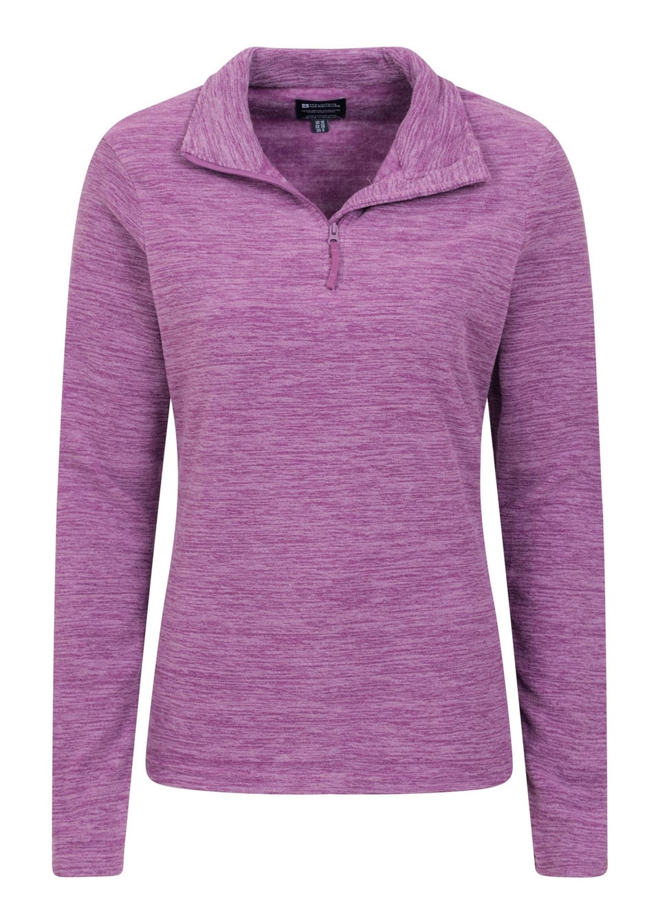 Mountain Warehouse Burgundy Snowdon Melange Fleece Top Matalan