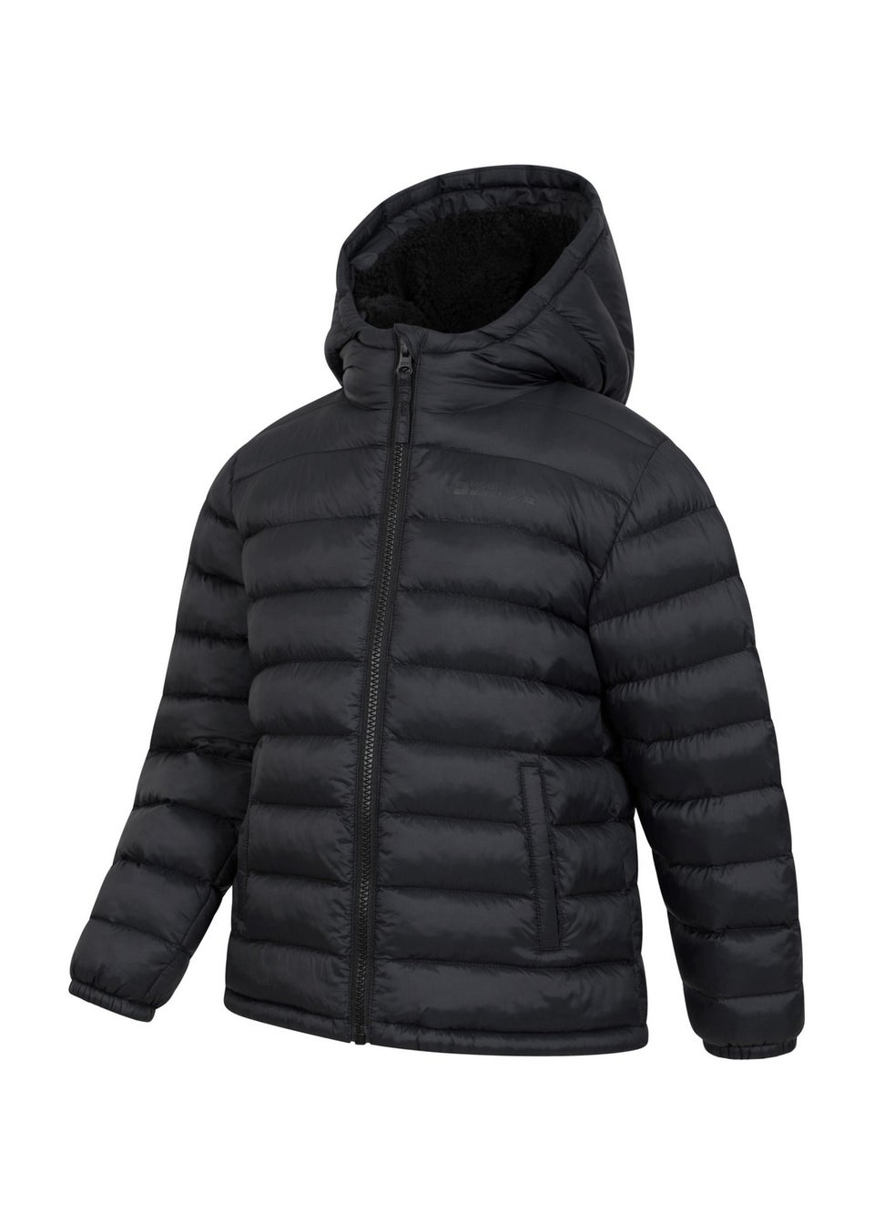 Mountain Warehouse Kids Black Seasons Faux Fur Lined Padded Jacket  (3-13yrs) - Matalan