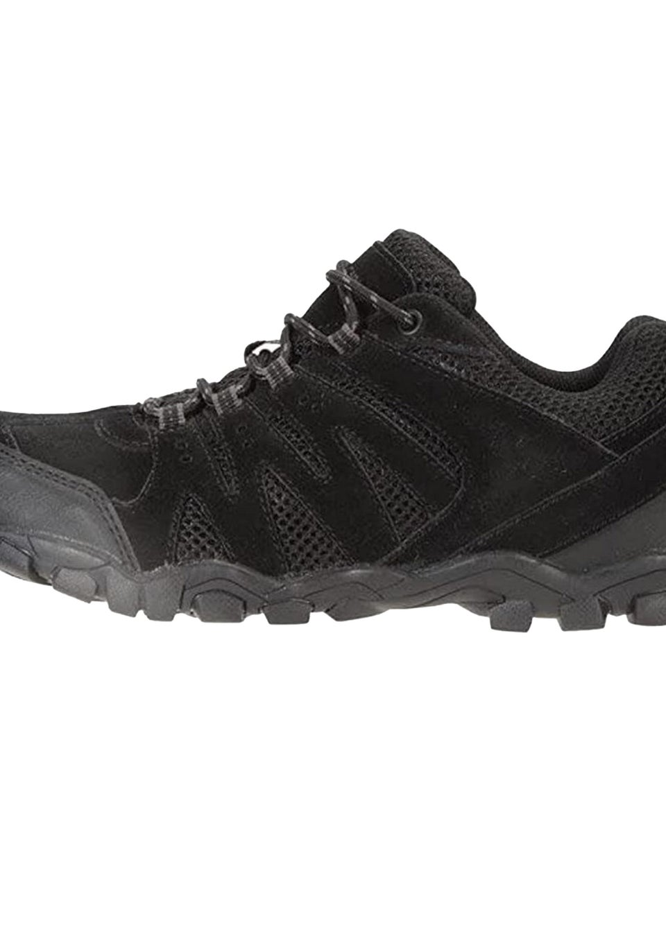 Mountain Warehouse Black Suede Outdoor Walking Shoes