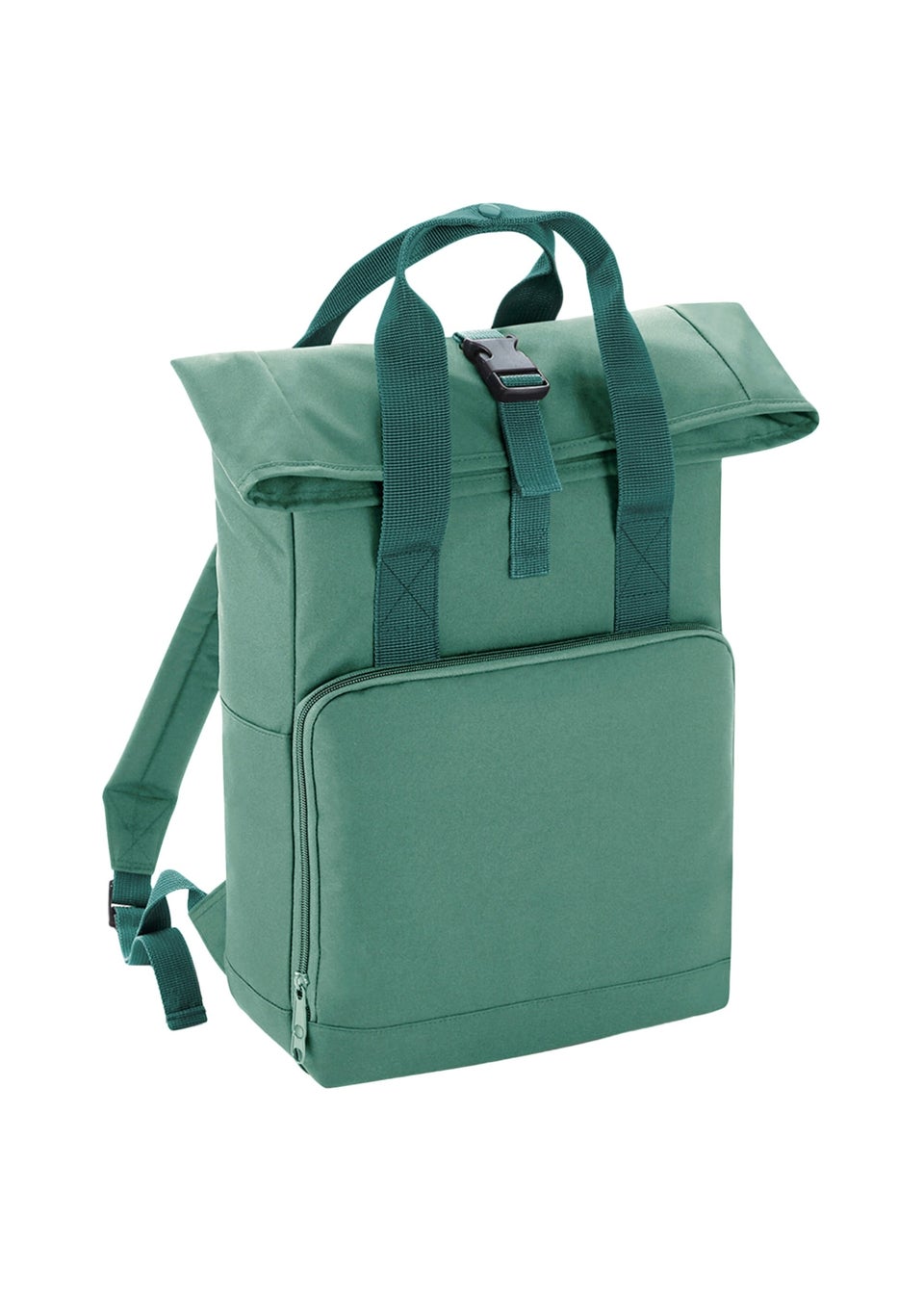 Bagbase Sage Green Twin Handle Roll-Top Backpack