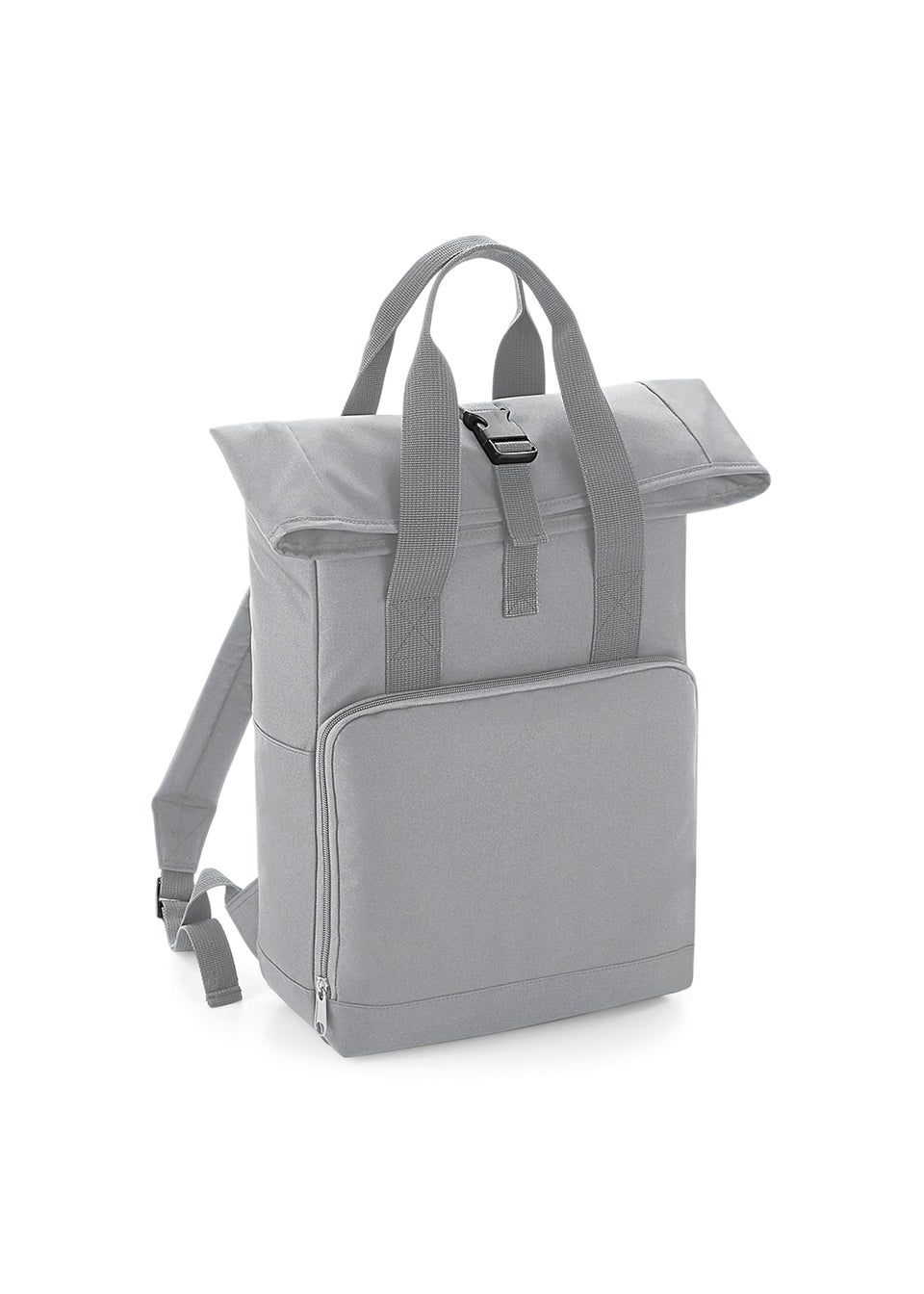 Bagbase Light Grey Twin Handle Roll-Top Backpack