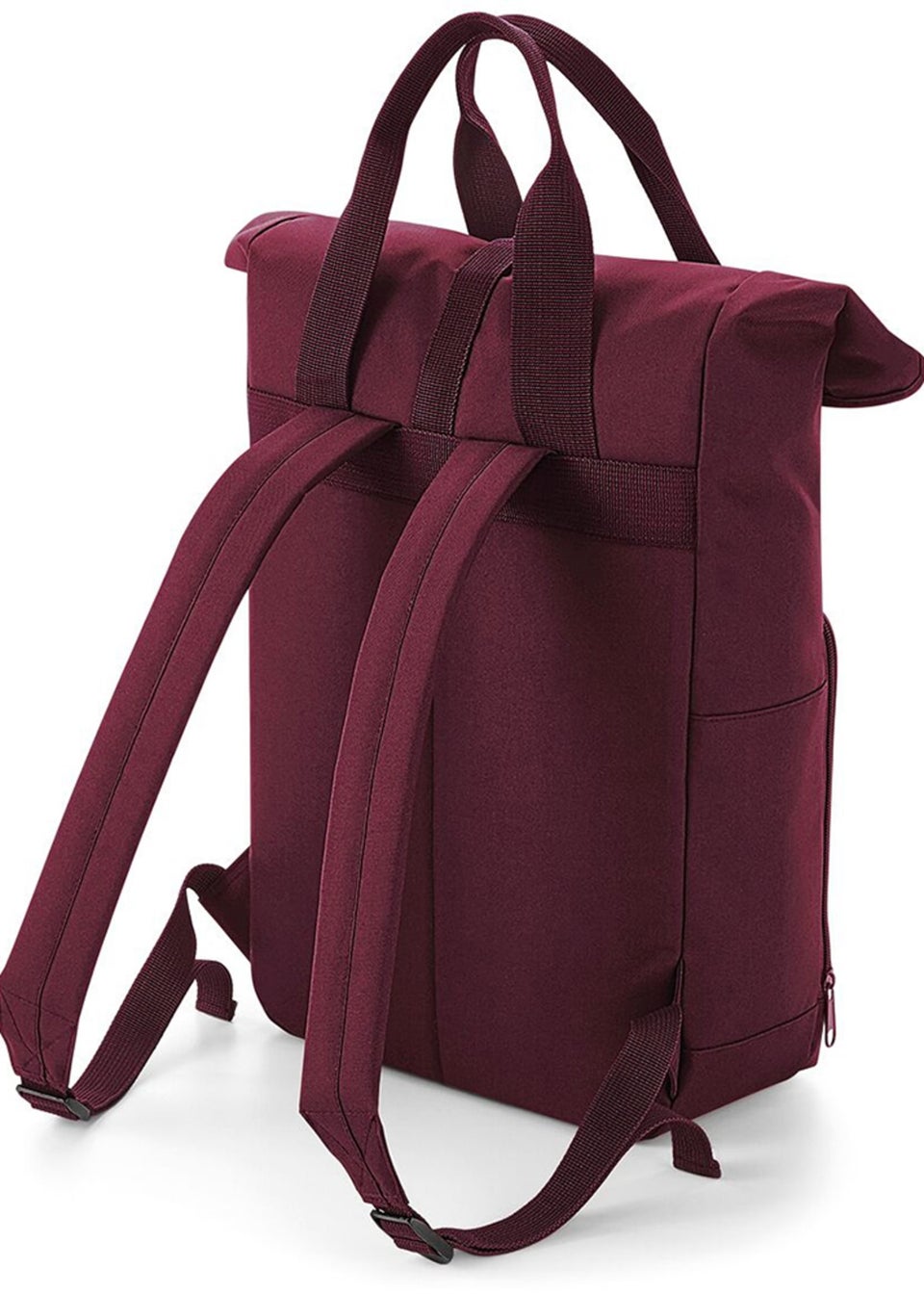 Bagbase Burgundy Twin Handle Roll-Top Backpack