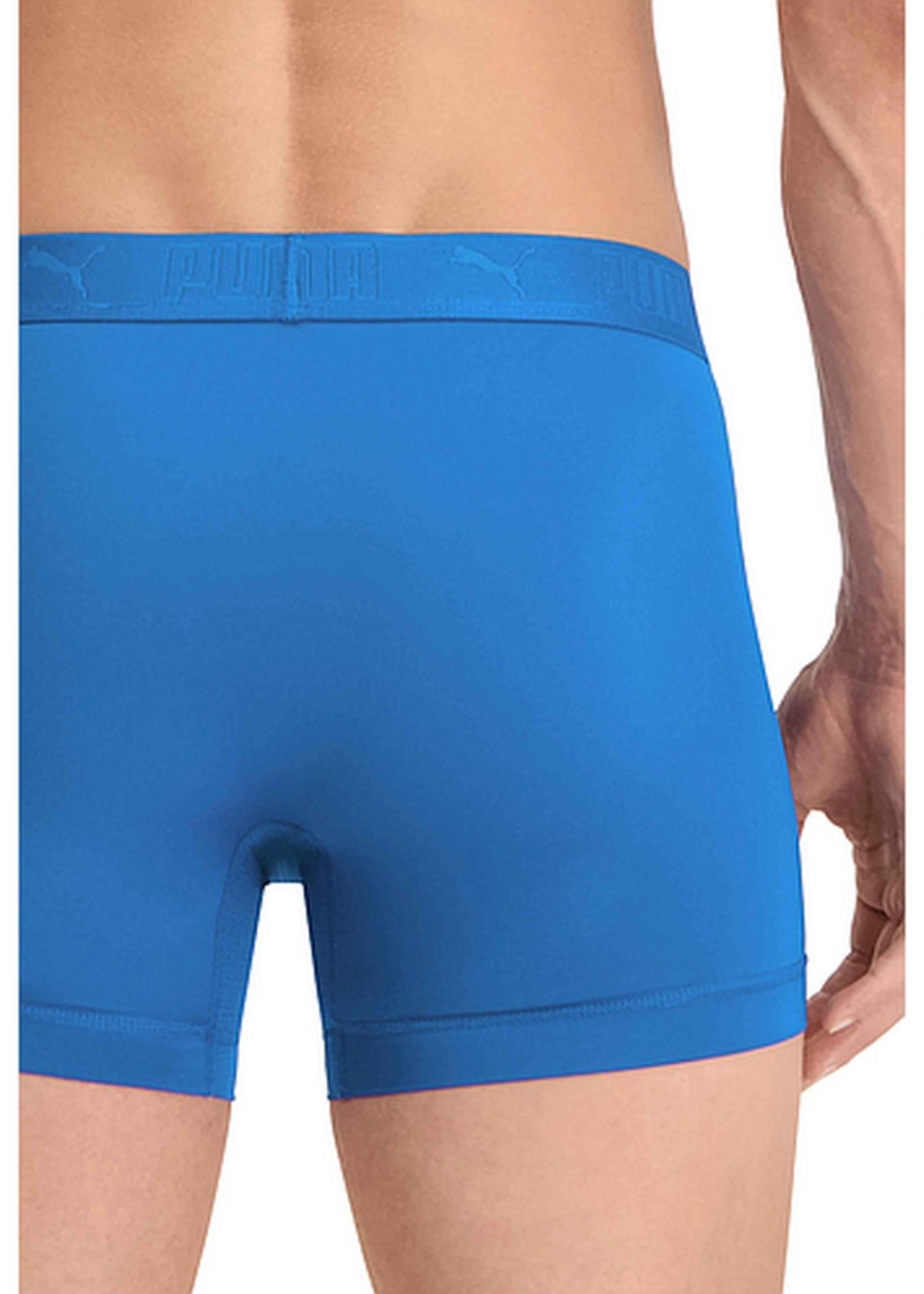 Puma Blue Active Boxer Shorts (Pack of 2)
