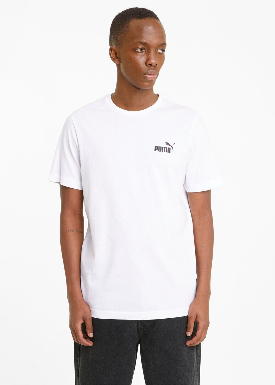 Puma White Logo T-Shirt