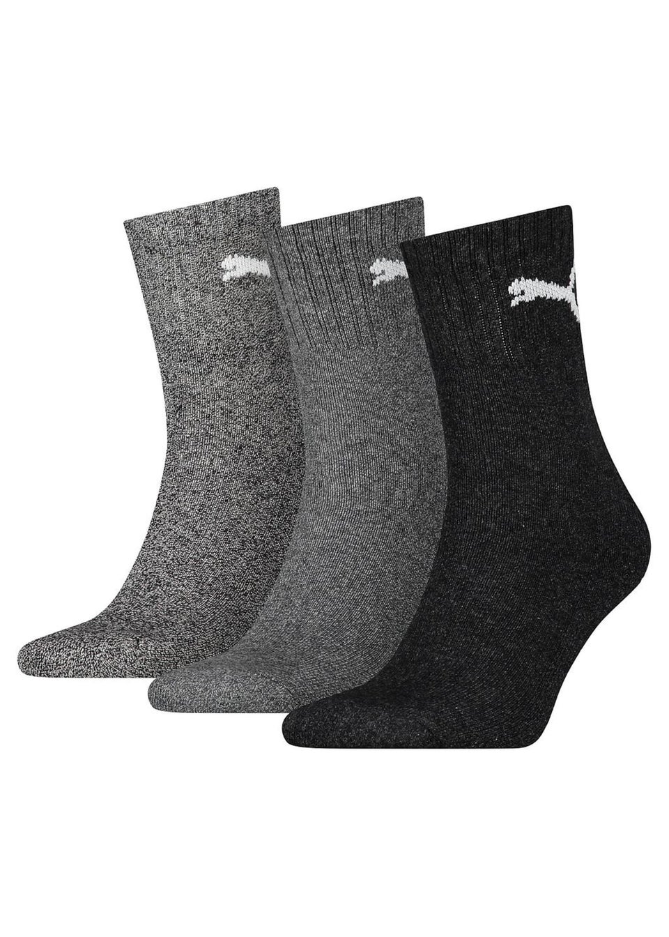Puma Grey Crew Socks (Pack of 3)