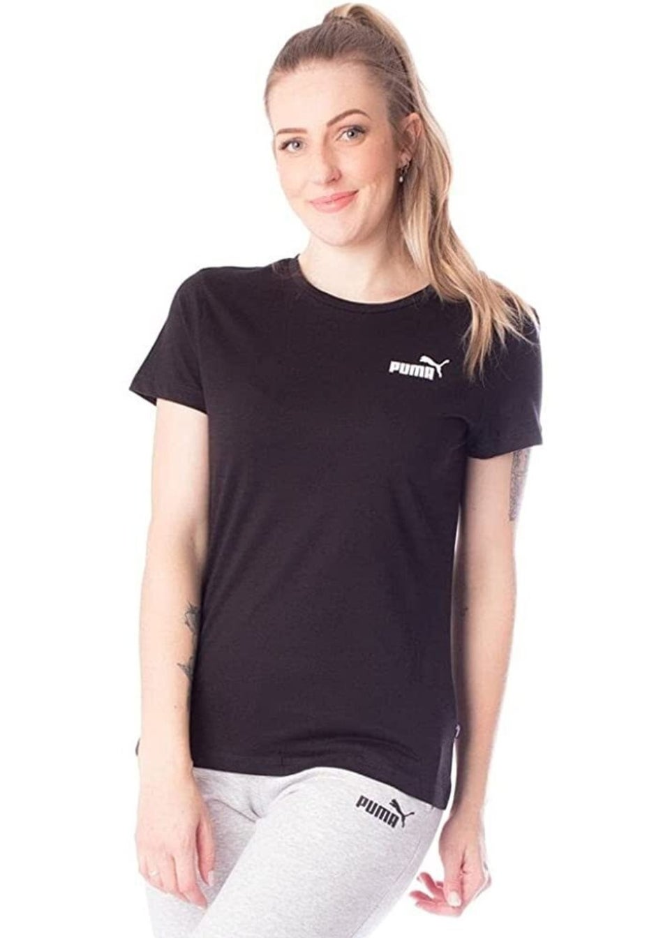 Puma Black ESS Logo T-Shirt