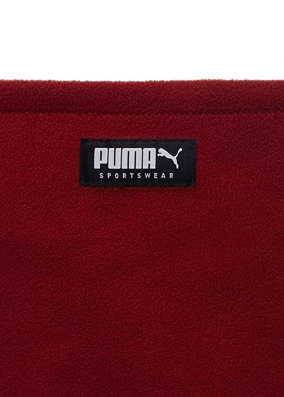 Puma Black/Red Fleece Reversible Neck Warmer