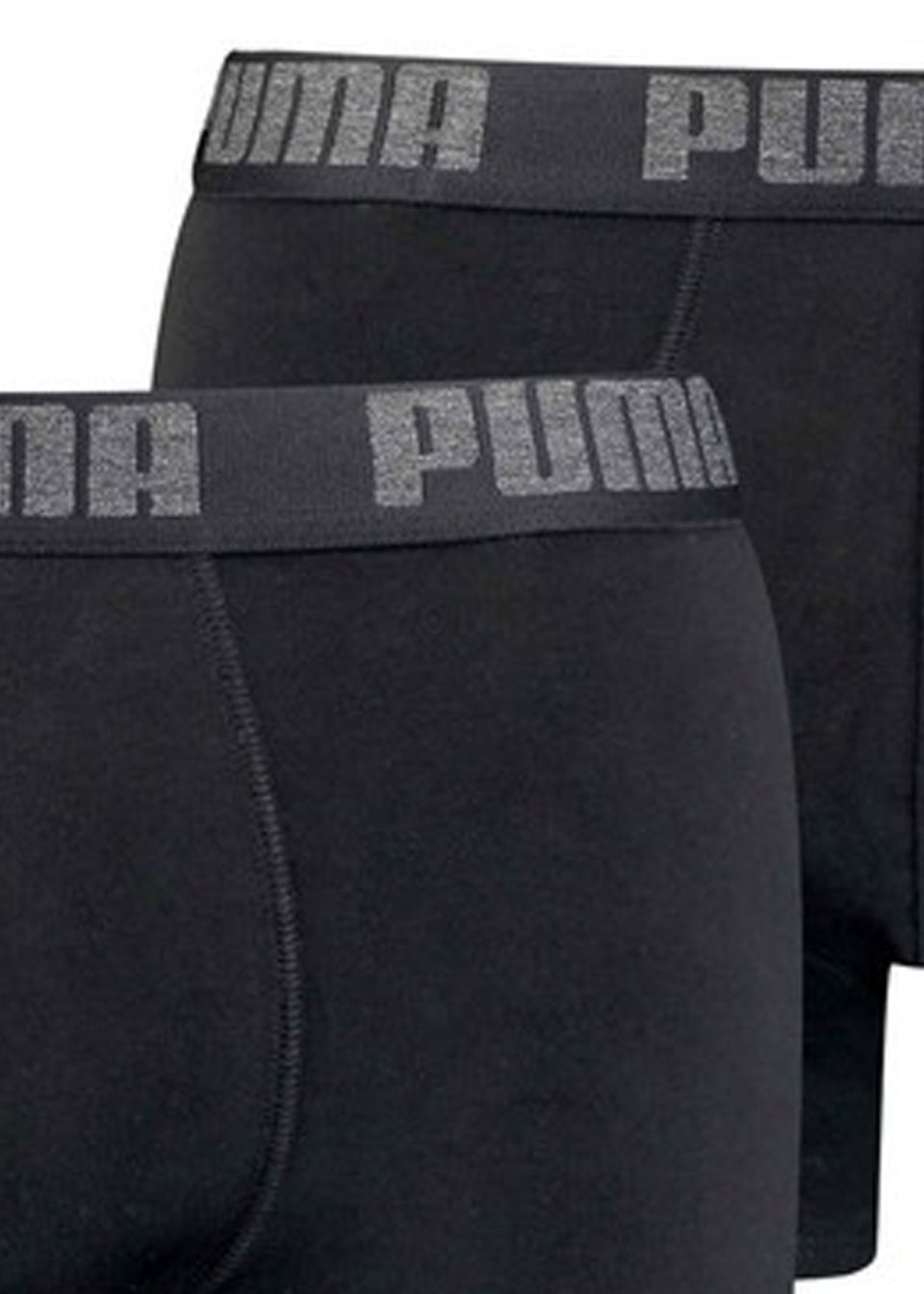 Puma Black Basic Boxer Shorts (Pack of 2)