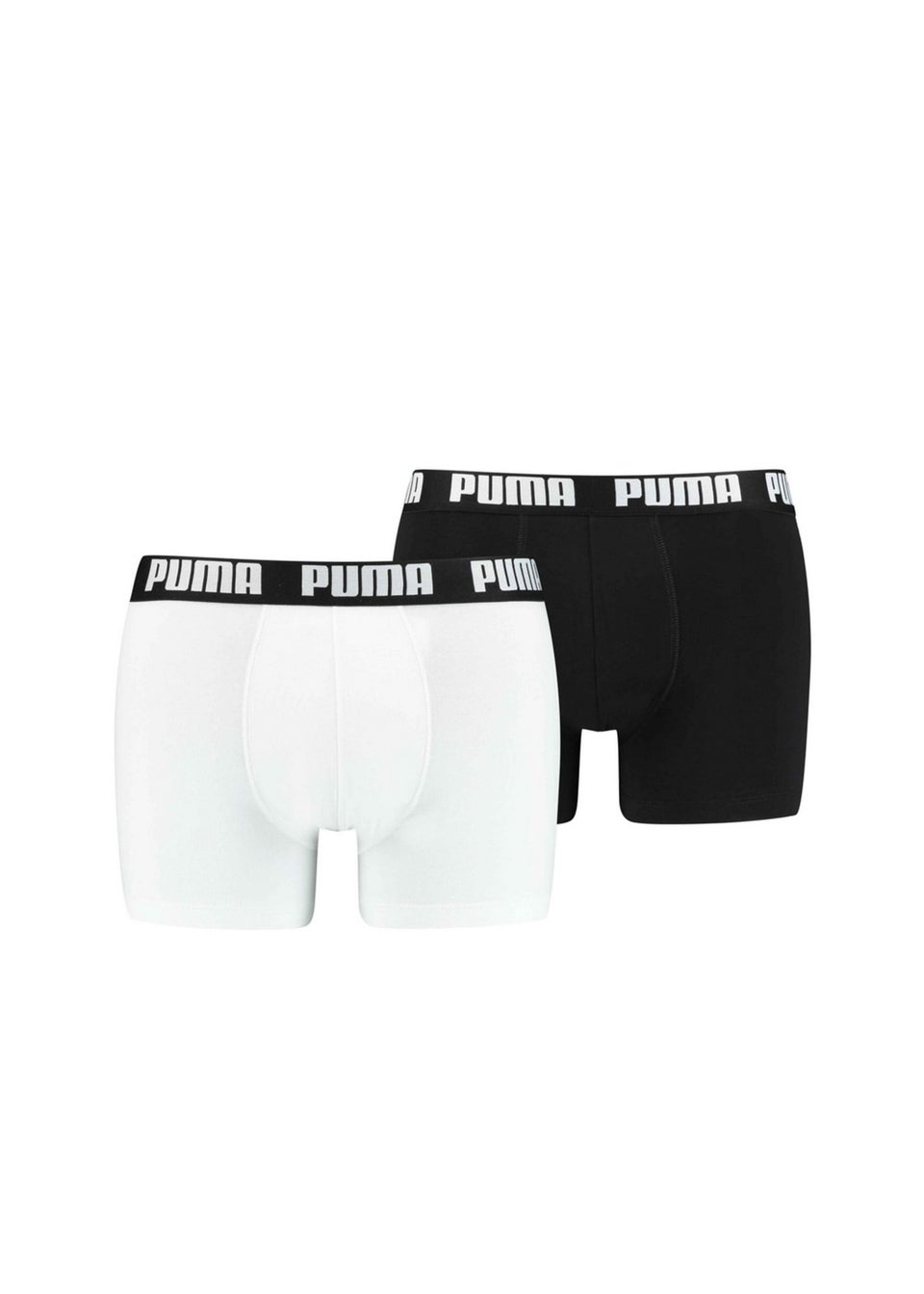 Puma Black/White Basic Boxer Shorts (Pack of 2)
