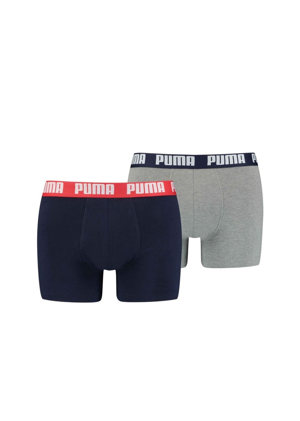 Puma Grey/Navy Basic Boxer Shorts (Pack of 2)