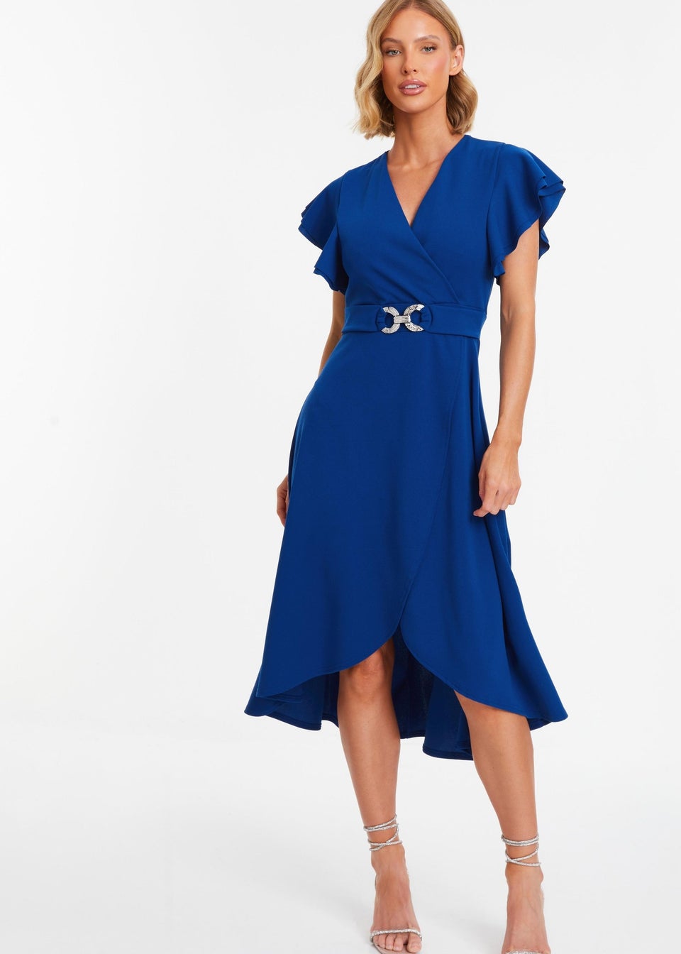 Quiz heart wrap dress online