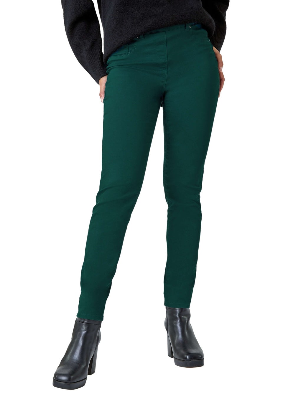 Roman Teal  31'' Stretch Denim Jegging