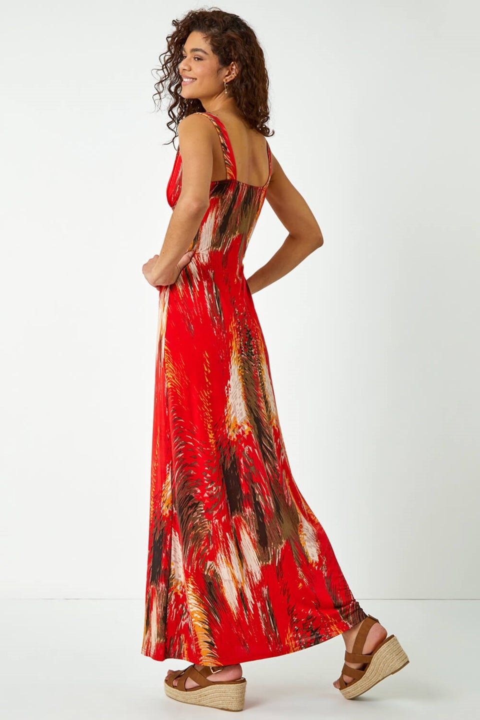 Stretch jersey maxi dress sale