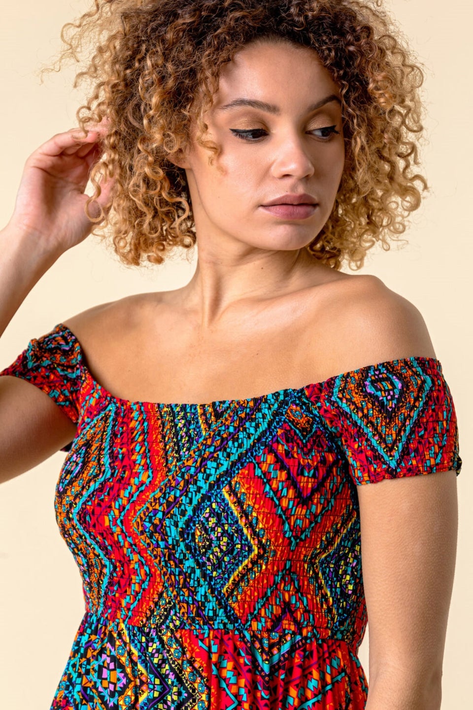 Roman bardot deals dress