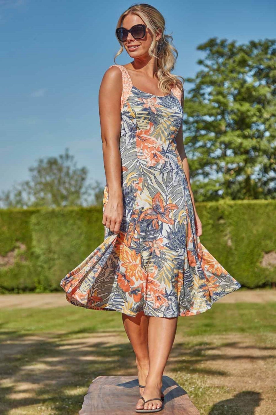 Roman fit sales and flare dresses