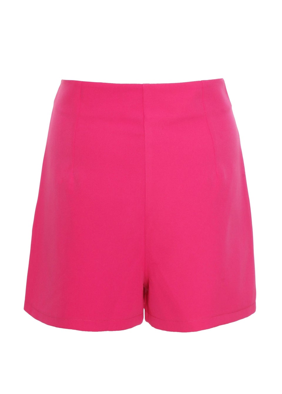 Quiz Fuschia Button Tailored Shorts - Matalan