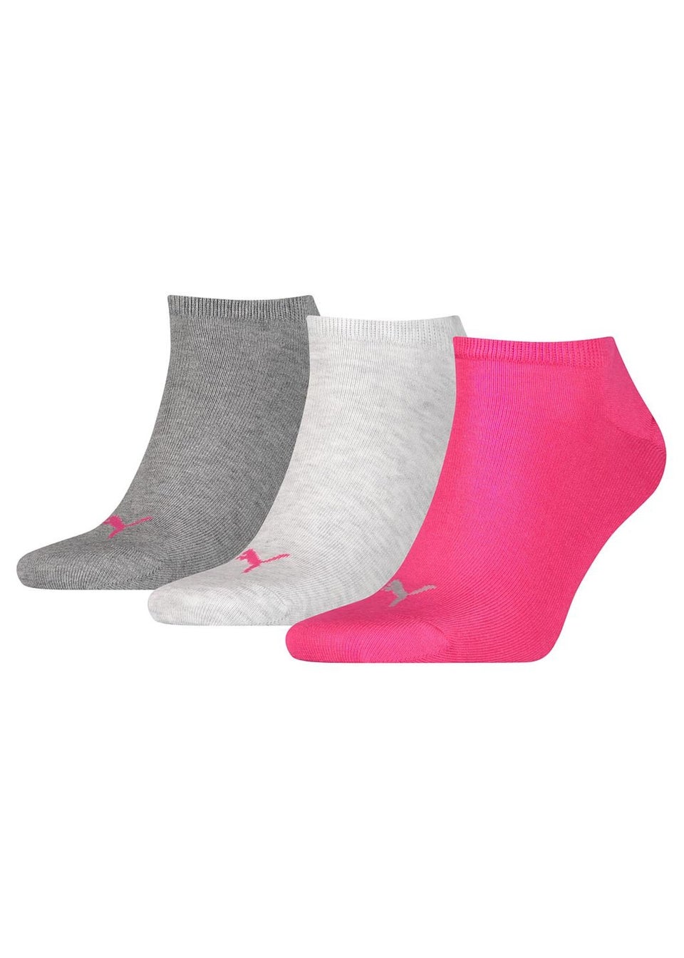 Puma Pink Invisible Socks (Pack of 3)