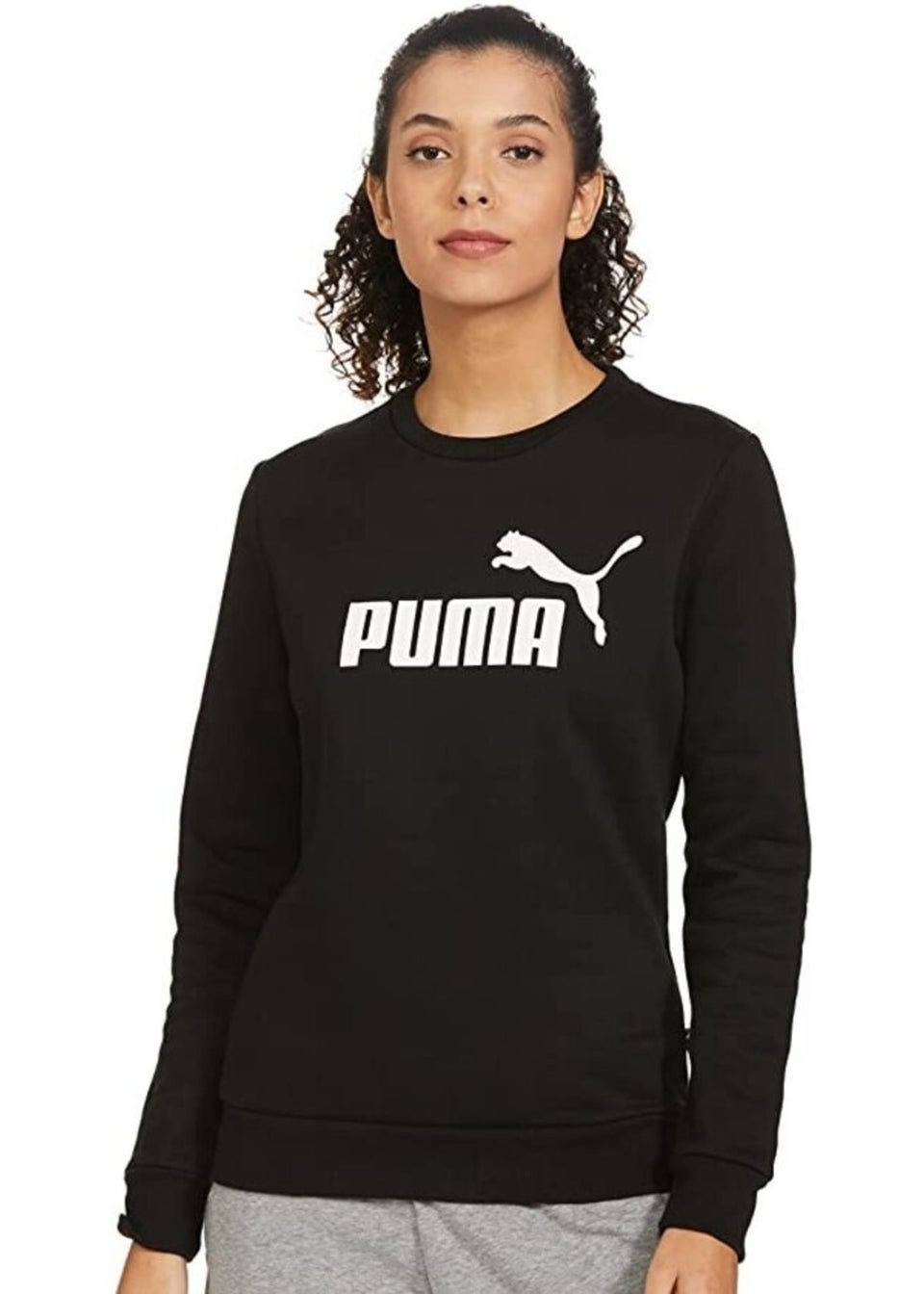 Puma Black ESS Logo Sweatshirt