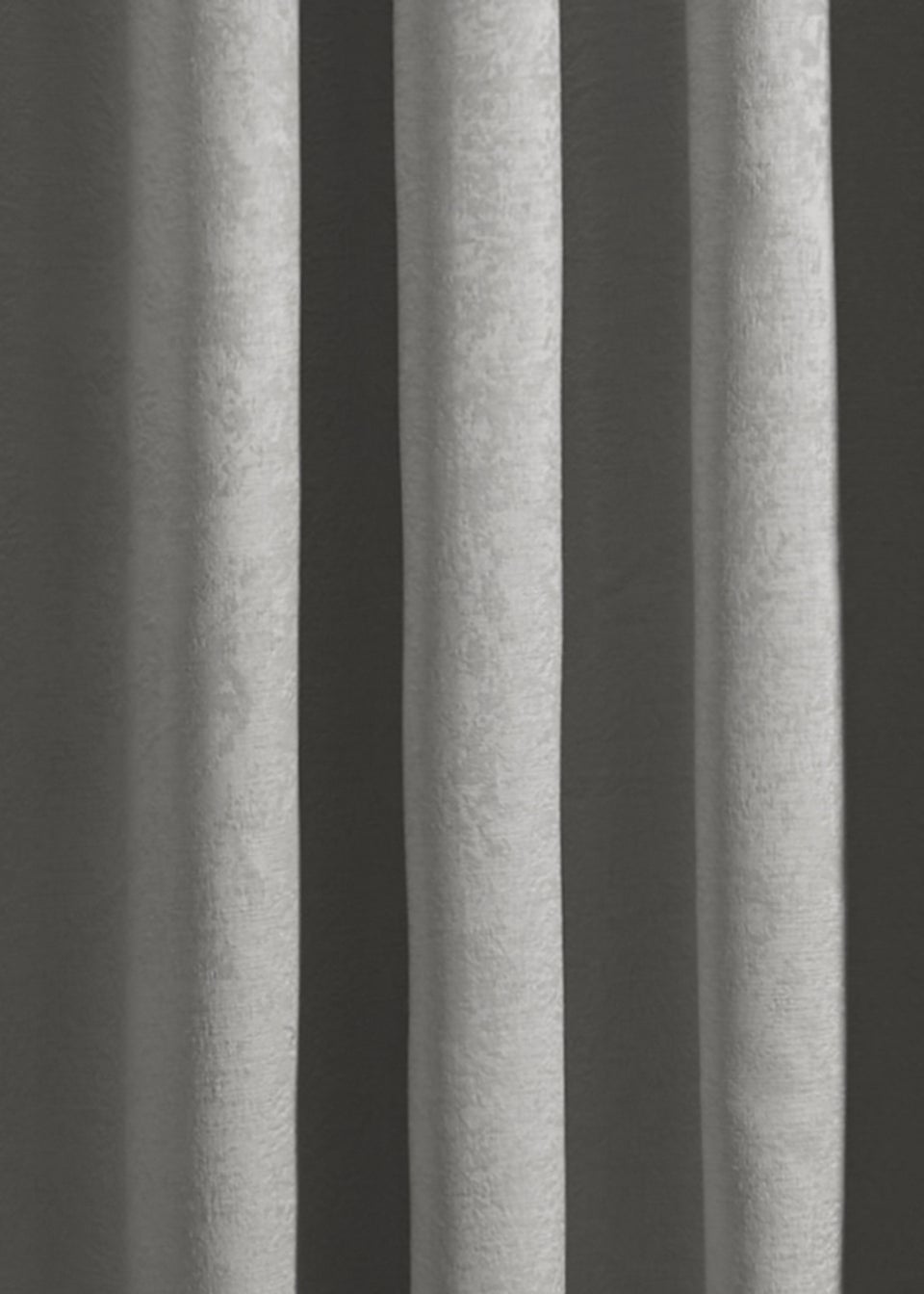 Fusion Strata Dimout Silver Eyelet Single Panel Door Curtain