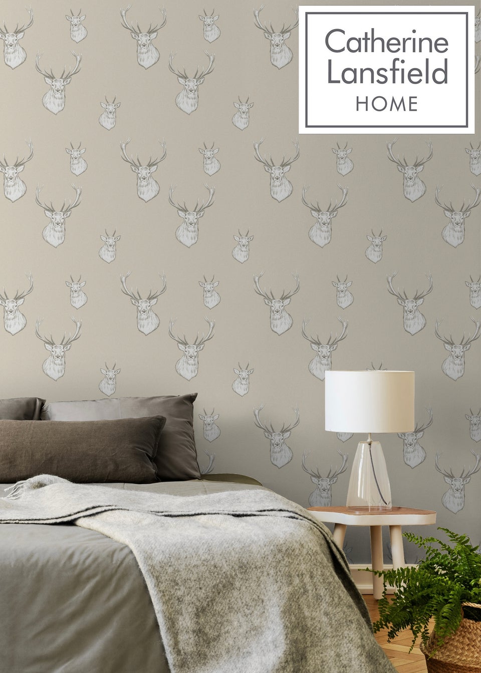 Catherine Lansfield Stag Cream