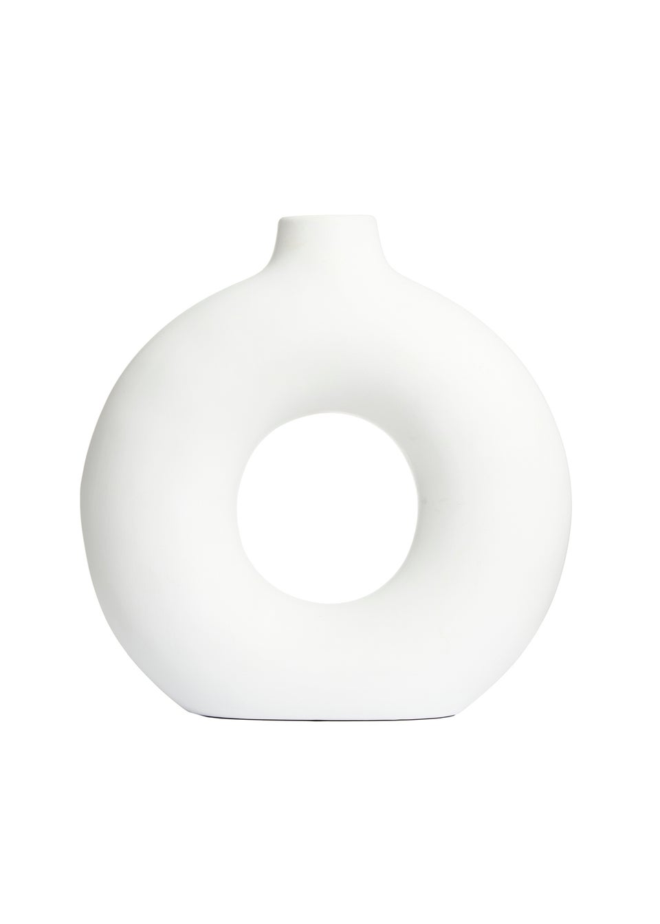 BHS Holey Ceramic Vase White