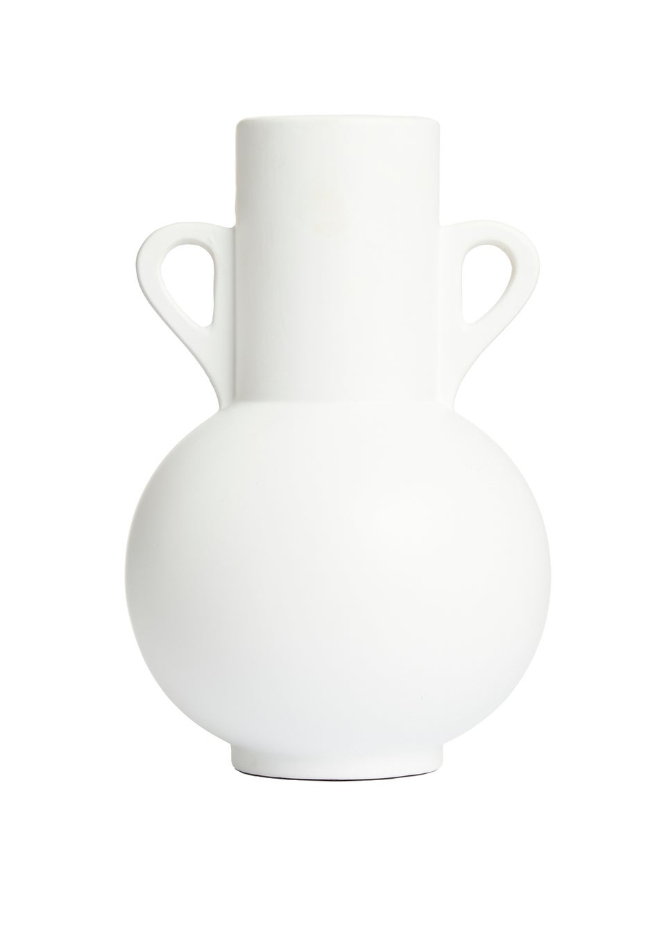 BHS Ceramic Jug with Handles Vase White