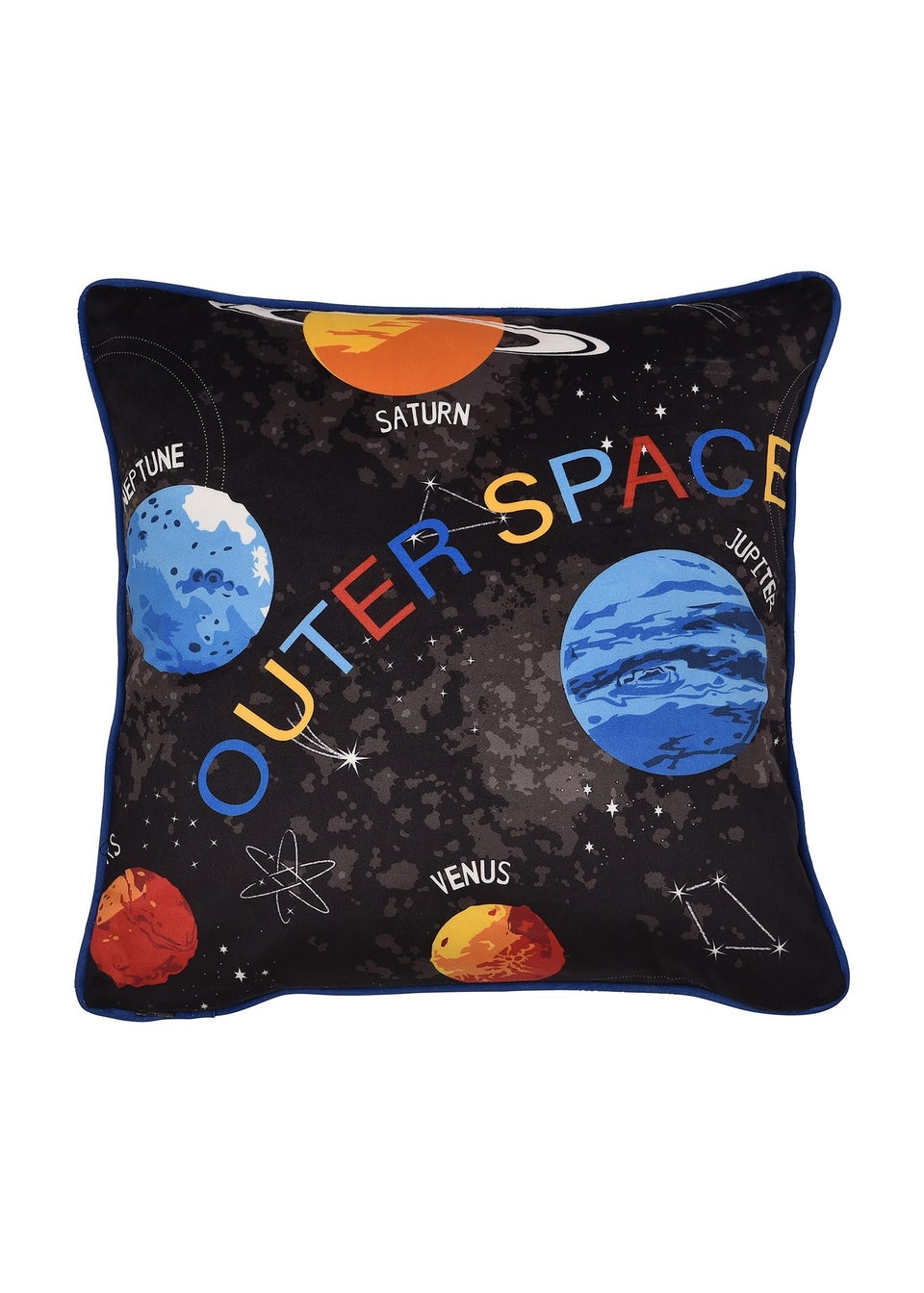 Bedlam Outer Space Velvet Filled Cushion