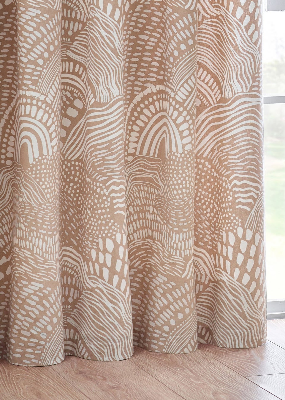 Hoem Nola Abstract Eyelet Curtains