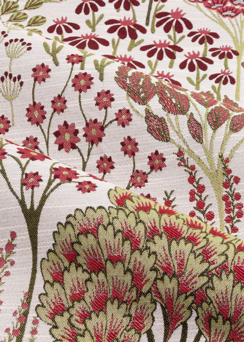 Wylder Nature Ophelia Floral Jacquard Pencil Pleat Curtains