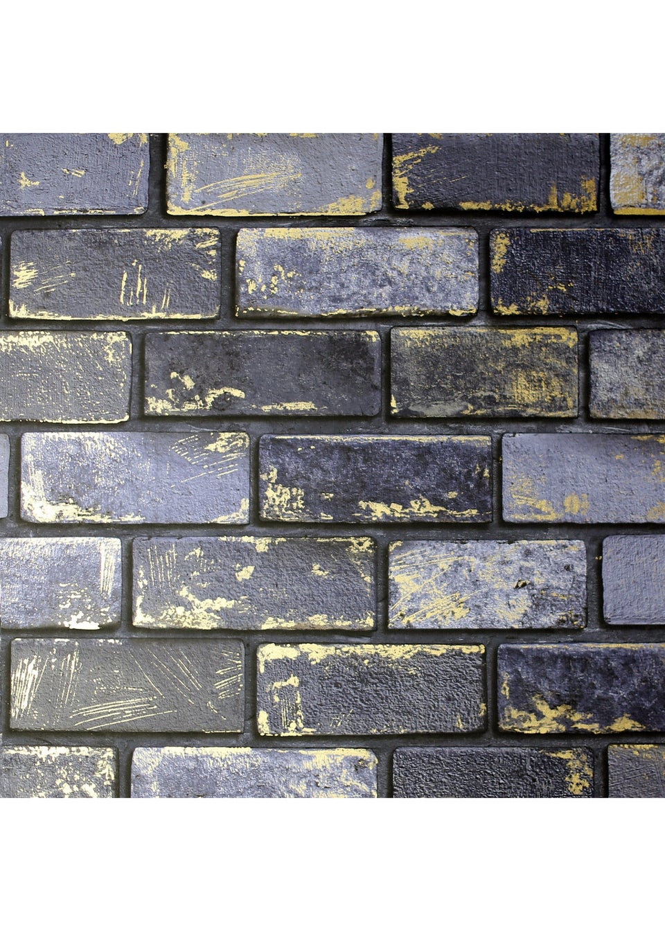Arthouse Metallic Brick Navy/Gold