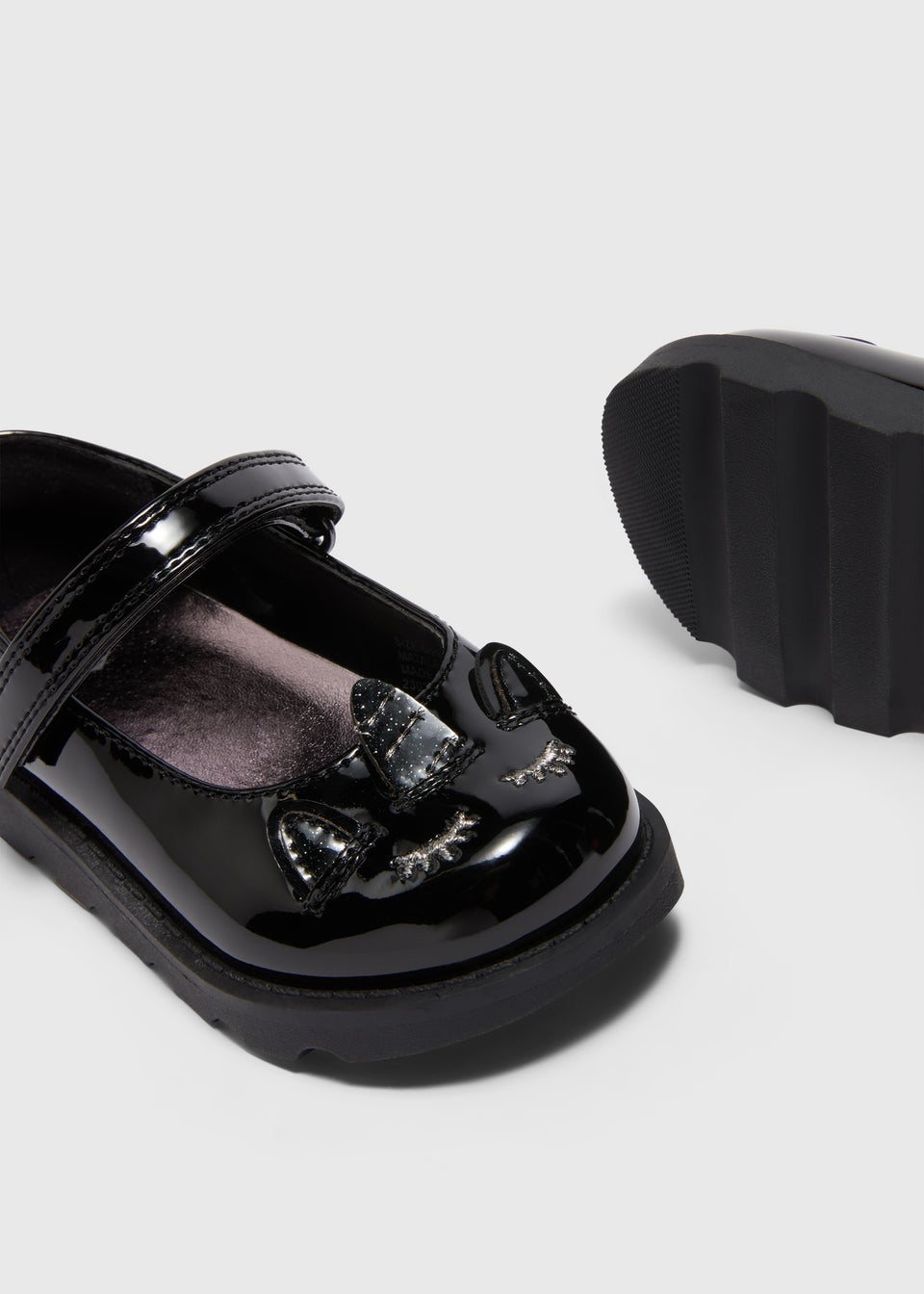 Girls Black Unicorn Mary Jane School Shoes Younger 6 12 Matalan