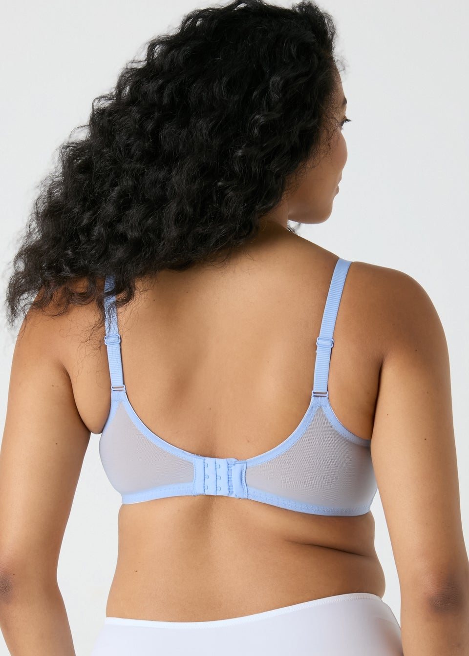 Blue DD+ Stretch Lace Bra