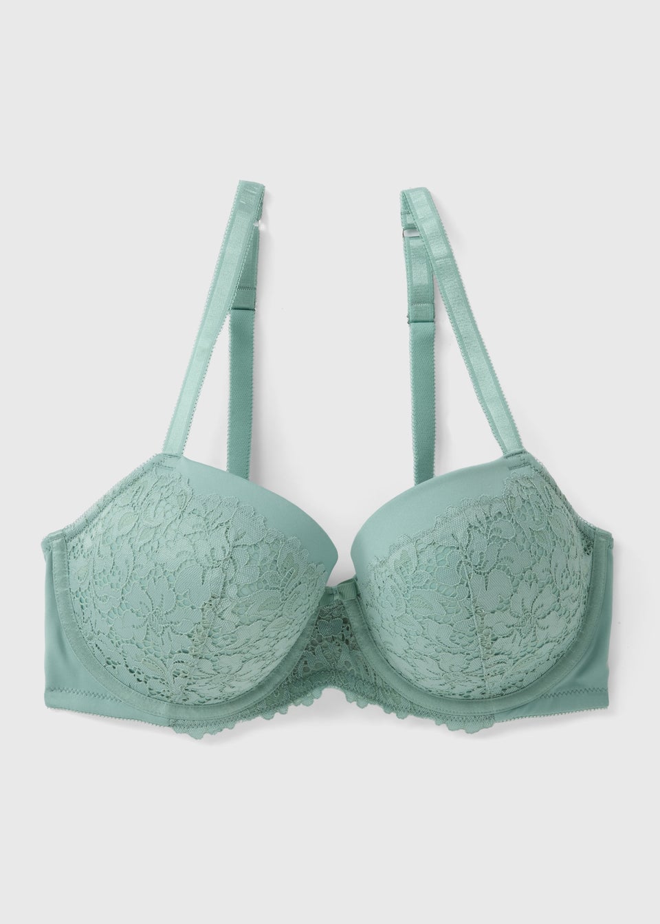 Green Lace Detail DD Bra