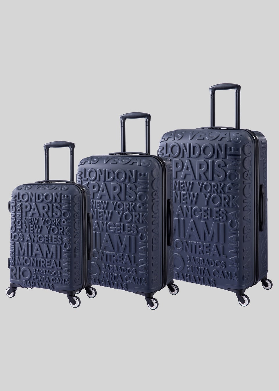 IT Luggage Blue Hard Shell City Suitcase