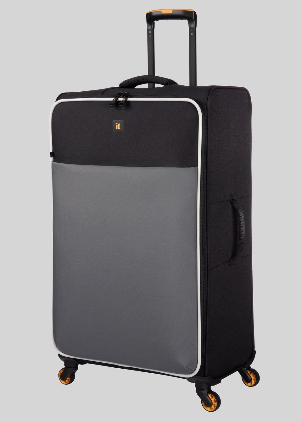 IT Luggage Charcoal Soft Suitcase Matalan