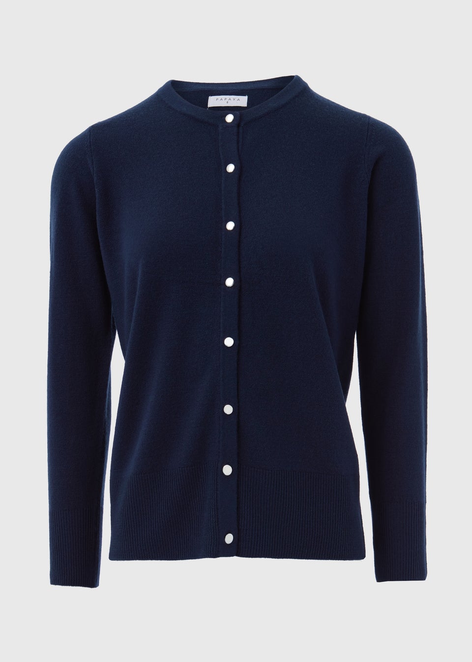 Navy Button Up Cardigan