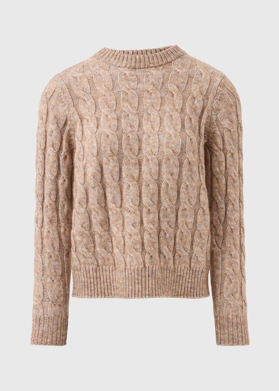 Beige Cable Knit Jumper