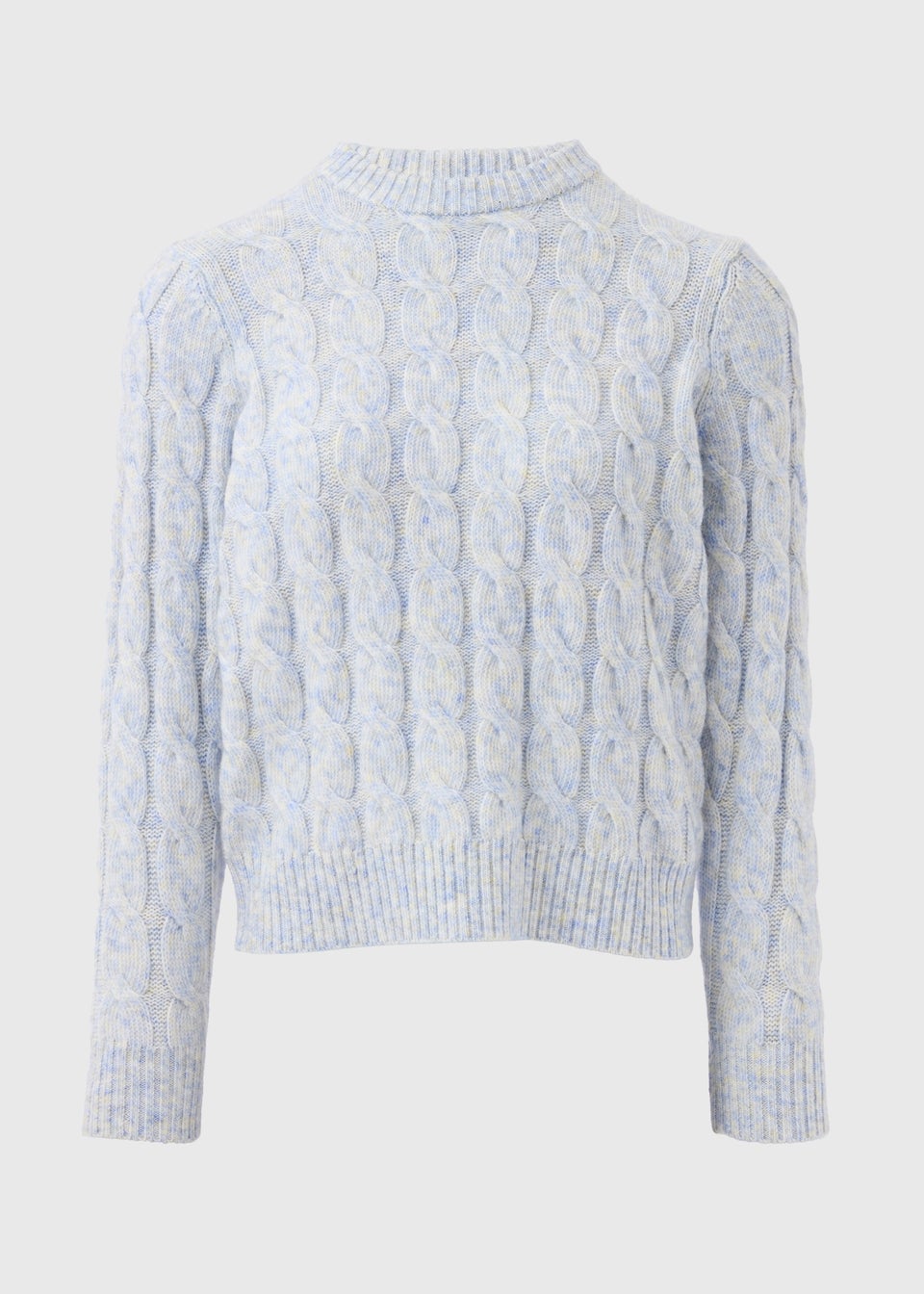 Blue Cable Knit Jumper