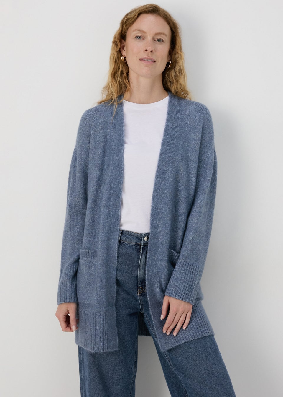 Blue Longline Cardigan Matalan