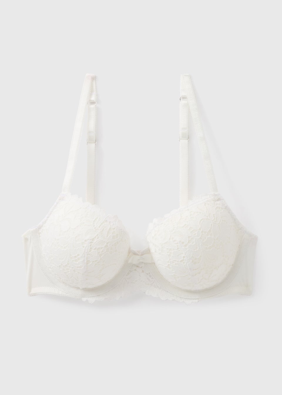Cream Lace Detail Bra