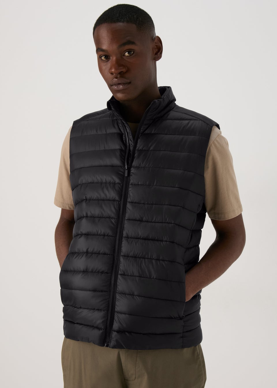 Black Puffer Gilet Matalan