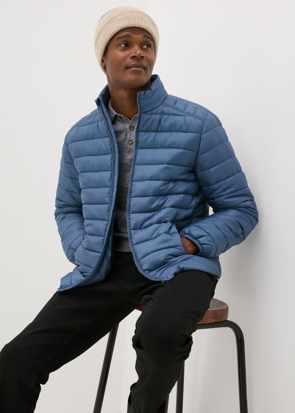 Thick padded jacket top